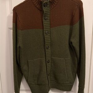 Men's North Face Full Zip Wool Sweater LIKE NEW!